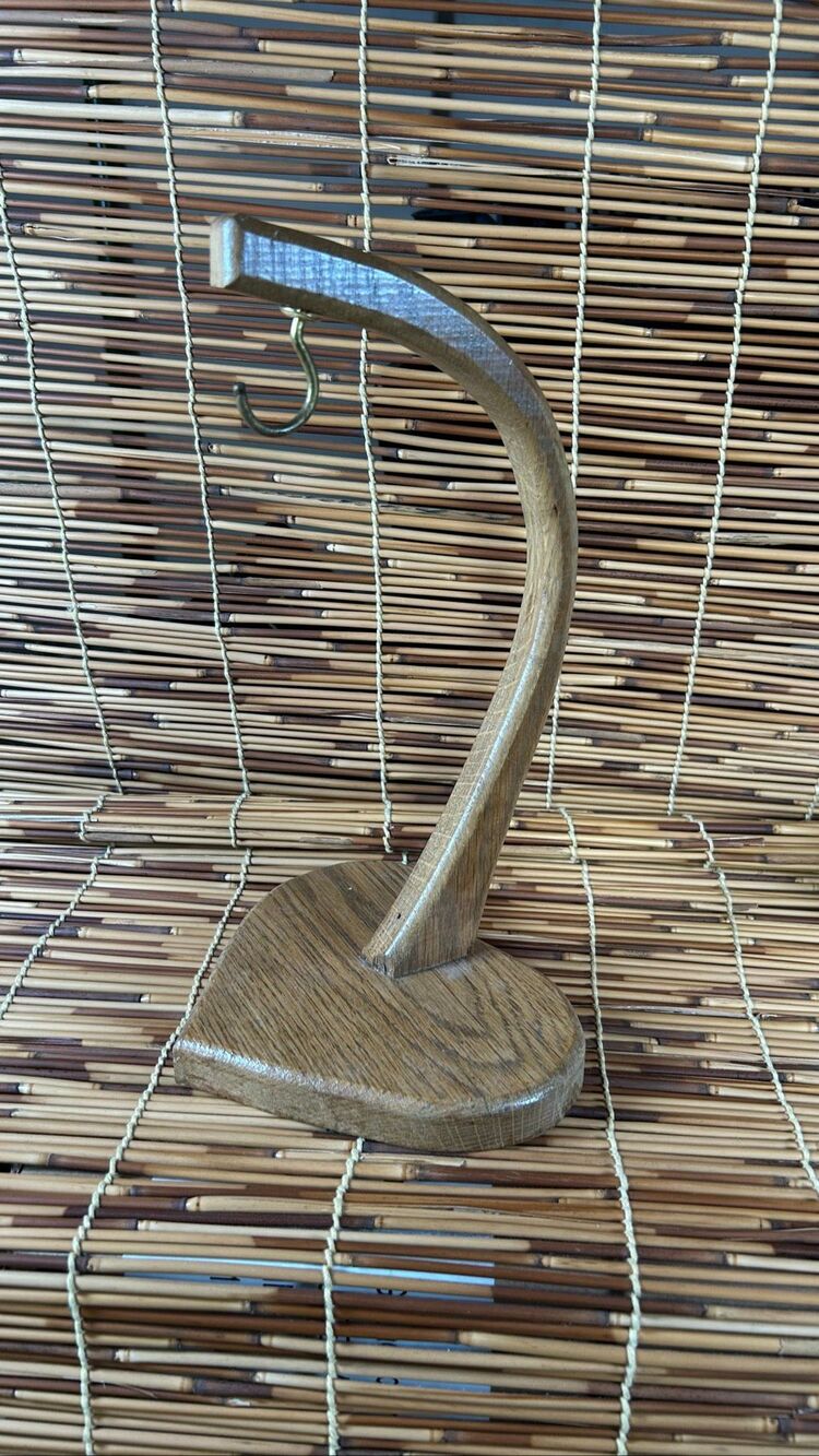 Wooden Heart Banana Hook Holder Stand Country Kitchen Rustic Decor Cottage VTG